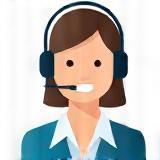 Opérateur service client au casque